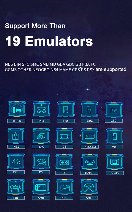 Collbaby RS-18 32GB 3000 Games HD Handheld Game Console 7 inch HD Large Screen Arcade Game Player Support N64 PS1 CPS NEOGEO SFC MD NES MAME TV Output Dual Player