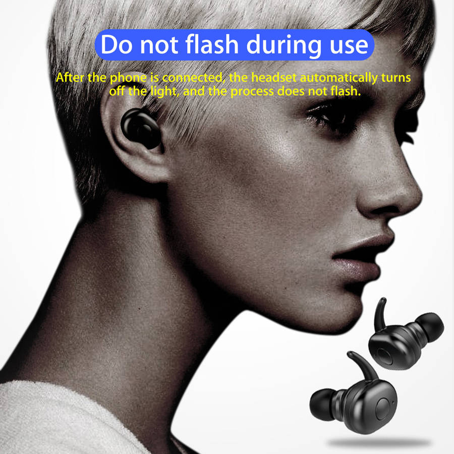 T12S bluetooth 5.0 TWS Headset Hifi Binaural Call Noise Cancelling Waterproof True Wireless Earphone With Mic