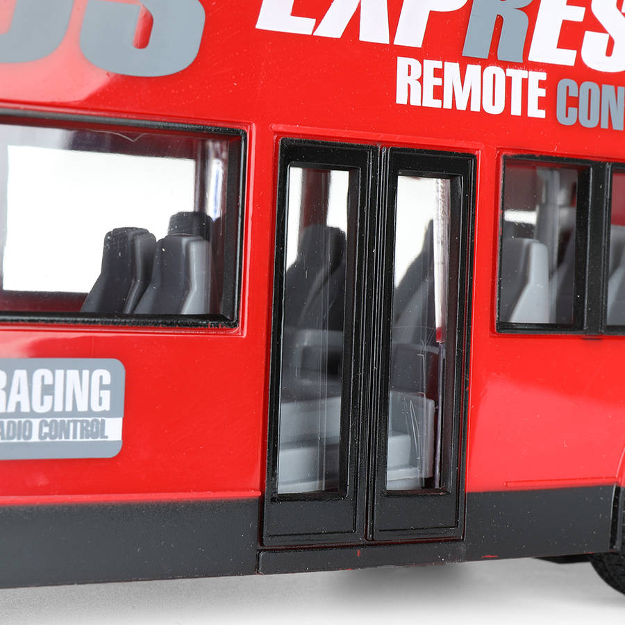 Wireless Remote Control RC Car Two Layers Electric City Bus Express with LED Light Model