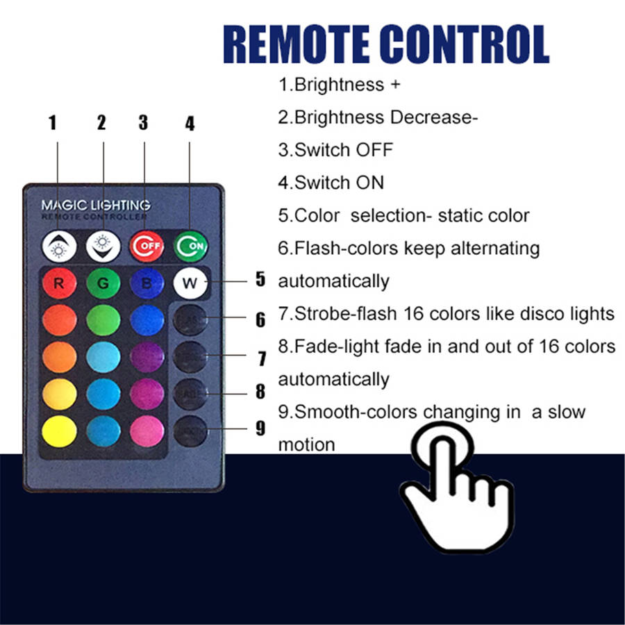 3D Dinosaur Night Light 16 Million Light Colors Toys Remote Control+Smart Touch Dimmable Christmas Toys