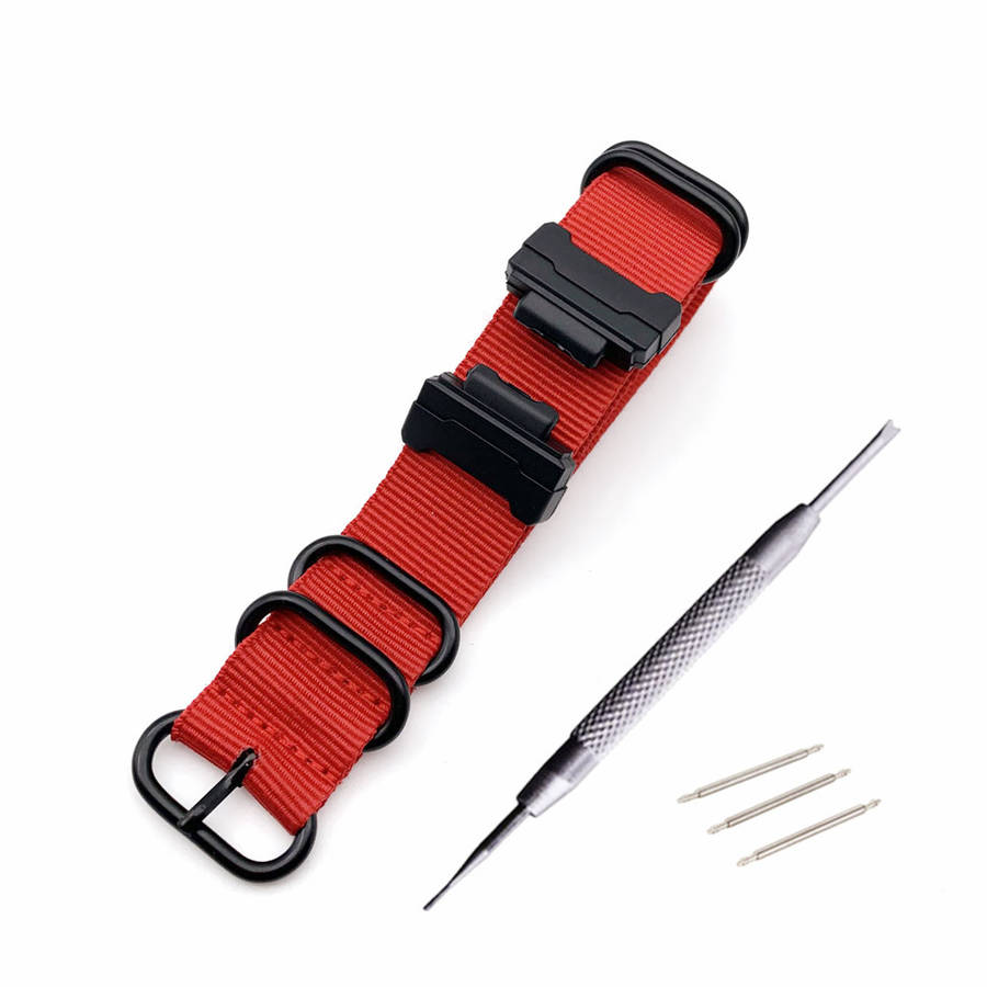 Bakeey 16mm Interface Terminals Nylon Straps Replacement Watch Band For Casio G-shock DW-5600 6900 GA-110 GW-M5610 DW-9052/GLS-8900 Series