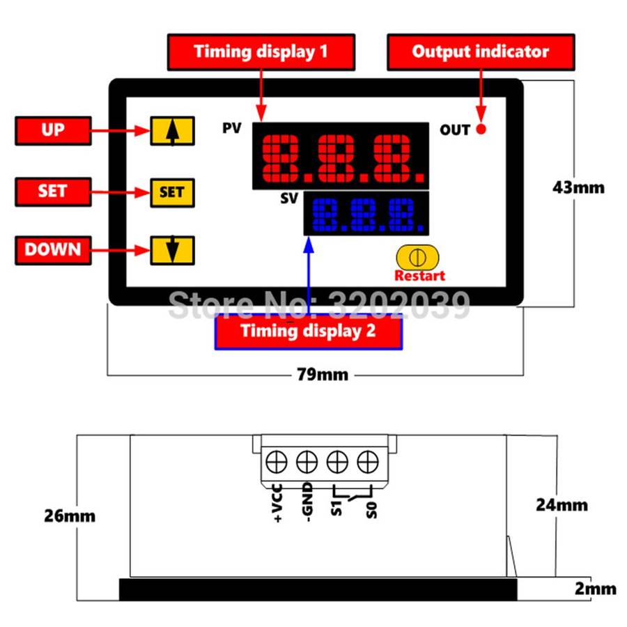 Digital Display Time Relay