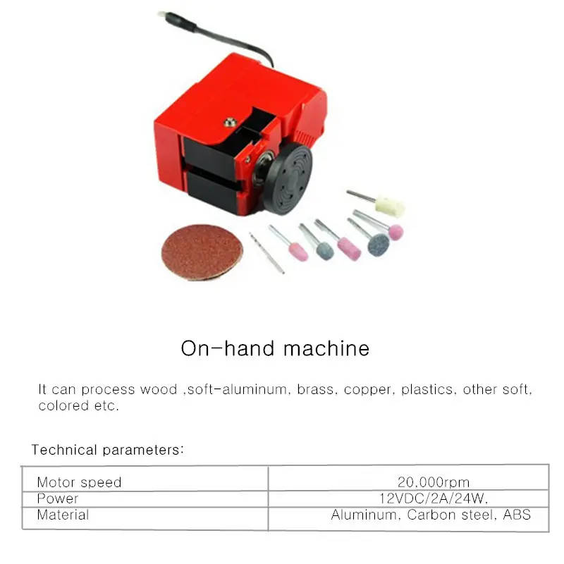 Raitool 8 In 1 Mini Multipurpose Machine DIY Woodwork Model Making Tool Lathe Milling MachineKit