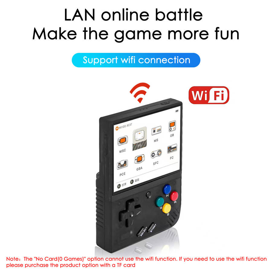miyoo mini plus retro handheld game console for ps1 md sfc mame gb fc wsc 3.5 inch ips oca screen portable linux system pocket video game player no card no games
