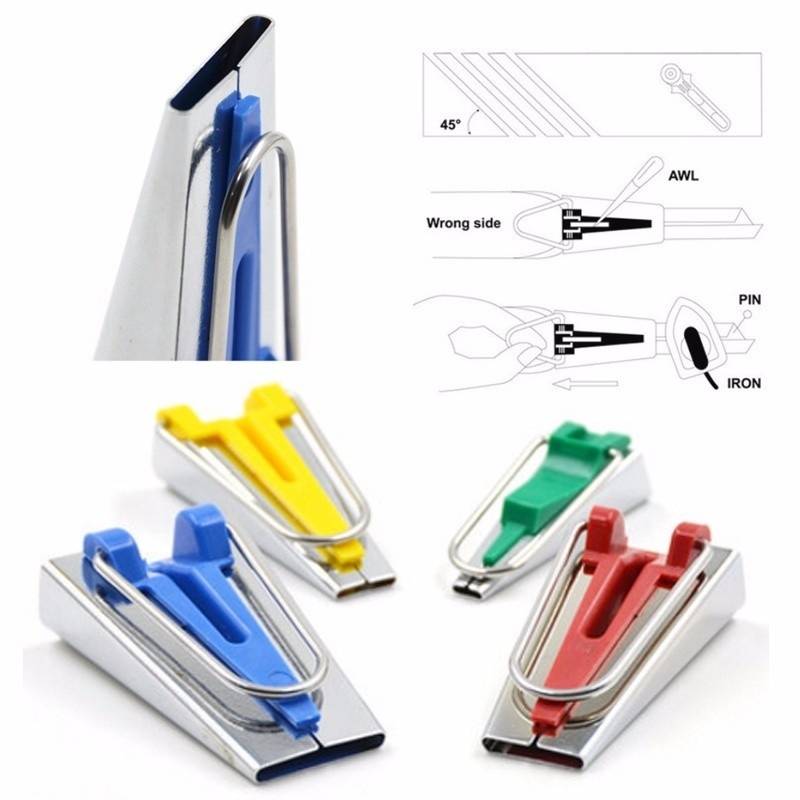 Tape Maker Bias Binder Foot Awl Ball Pin Set Binding Quilting Sewing Replacement