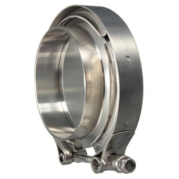 3 Inch Exhaust V-Band Clamps with Flange Down Pipe Intercooler Stainless Univers