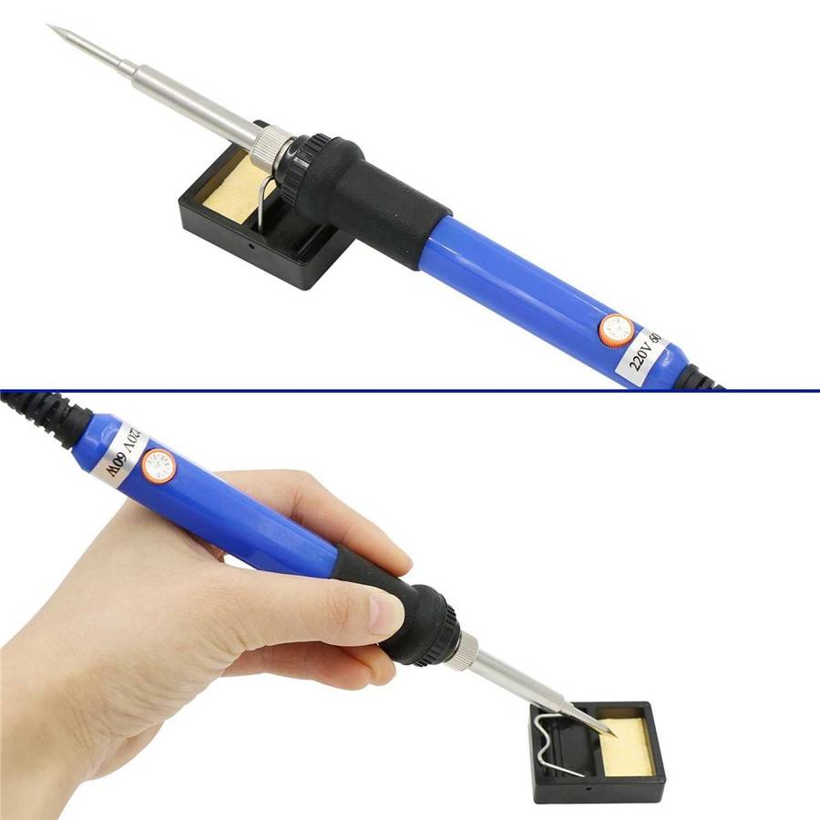 37PCs Wood Burning Pyrography Pen Kit Tools 60W Adjustable Temperature with Tips Letters EU Plu