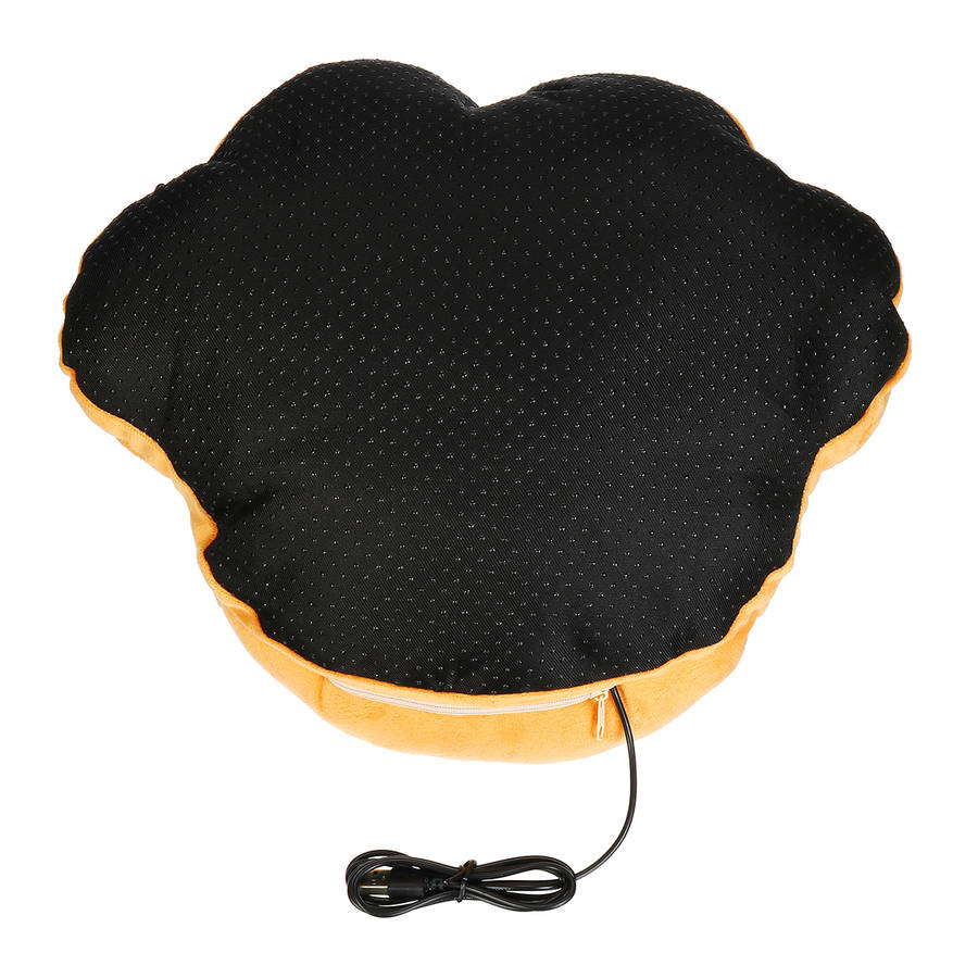 Cartoon Plush Cat Claw Warm Foot Super Soft Hand Warmers Removable Washable USB Electric Heating Home Soft Cute Shoes