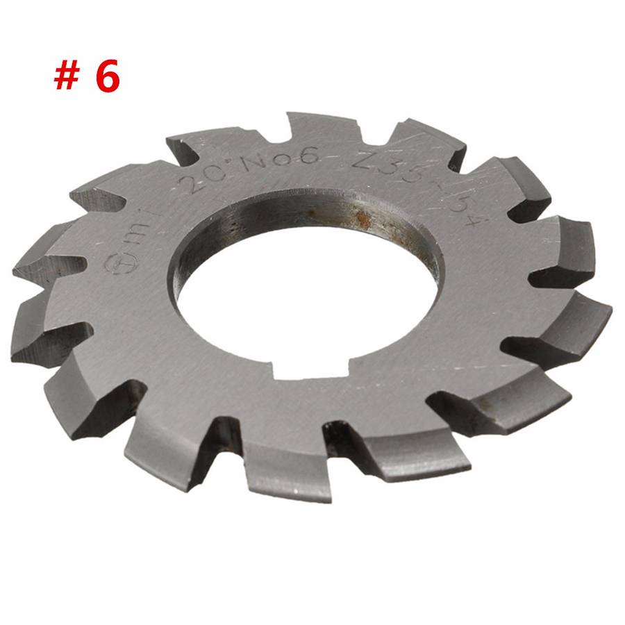 8pcs Module 1 PA20 Bore 22mm #1-8 HSS Involute Gear Milling Cutter