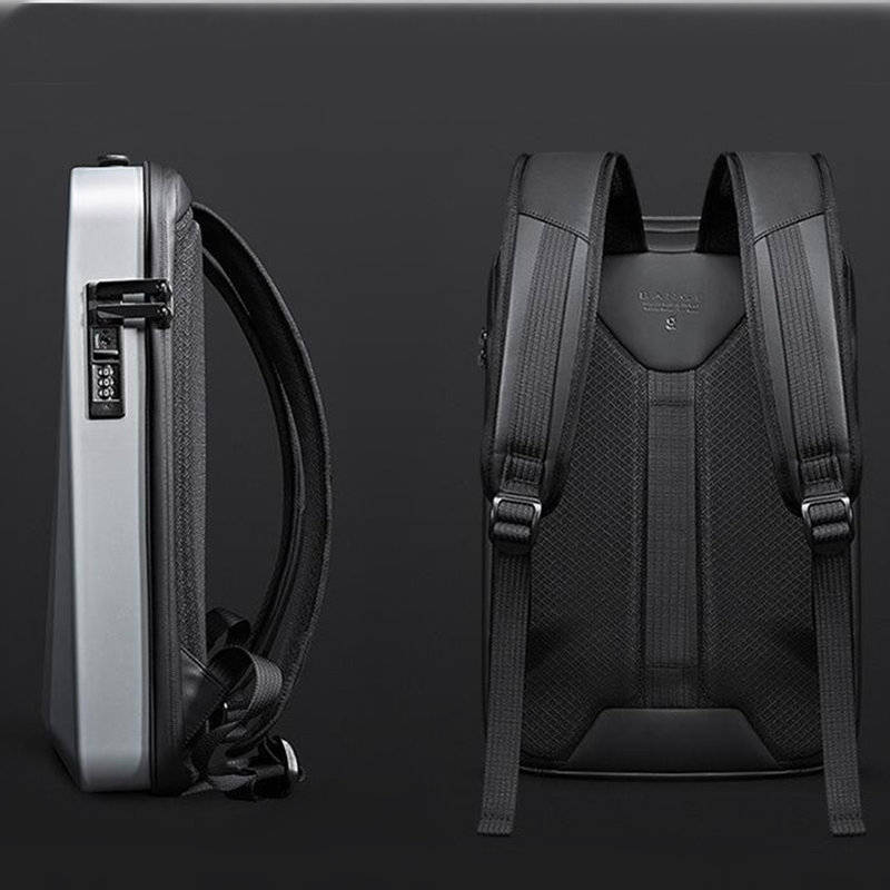 Bange Pc Hard Shell Shoulder Backpack Business Backpack Tsa Anti-Theft Computer Bag Usb Charging Wat