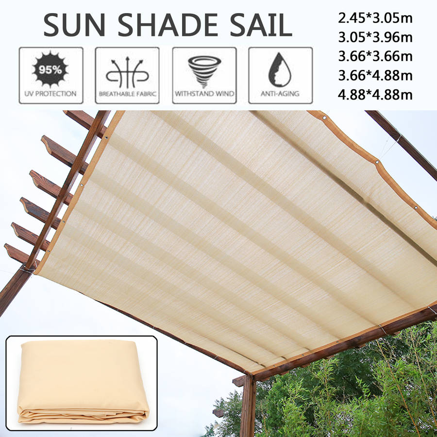 Shade Sail 95% UV Block Top Cover for Outdoor Patio Garden Backyard Awnings for Patio
