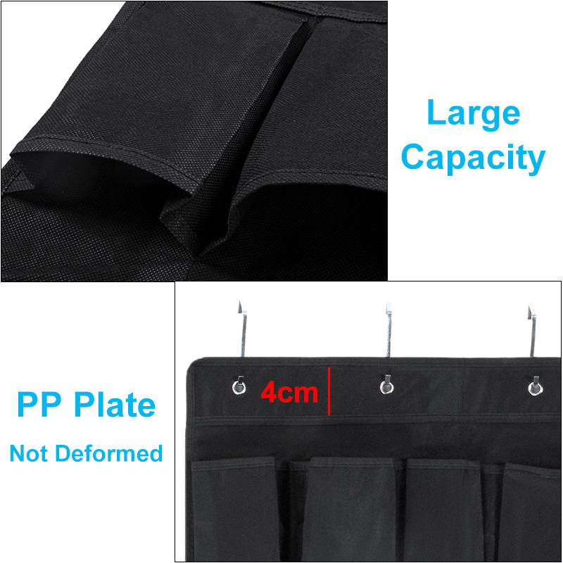 24 Plaid Over Door Hanging Bag Box Shoe Rack Hanger Storage Tidy Organizer Bag