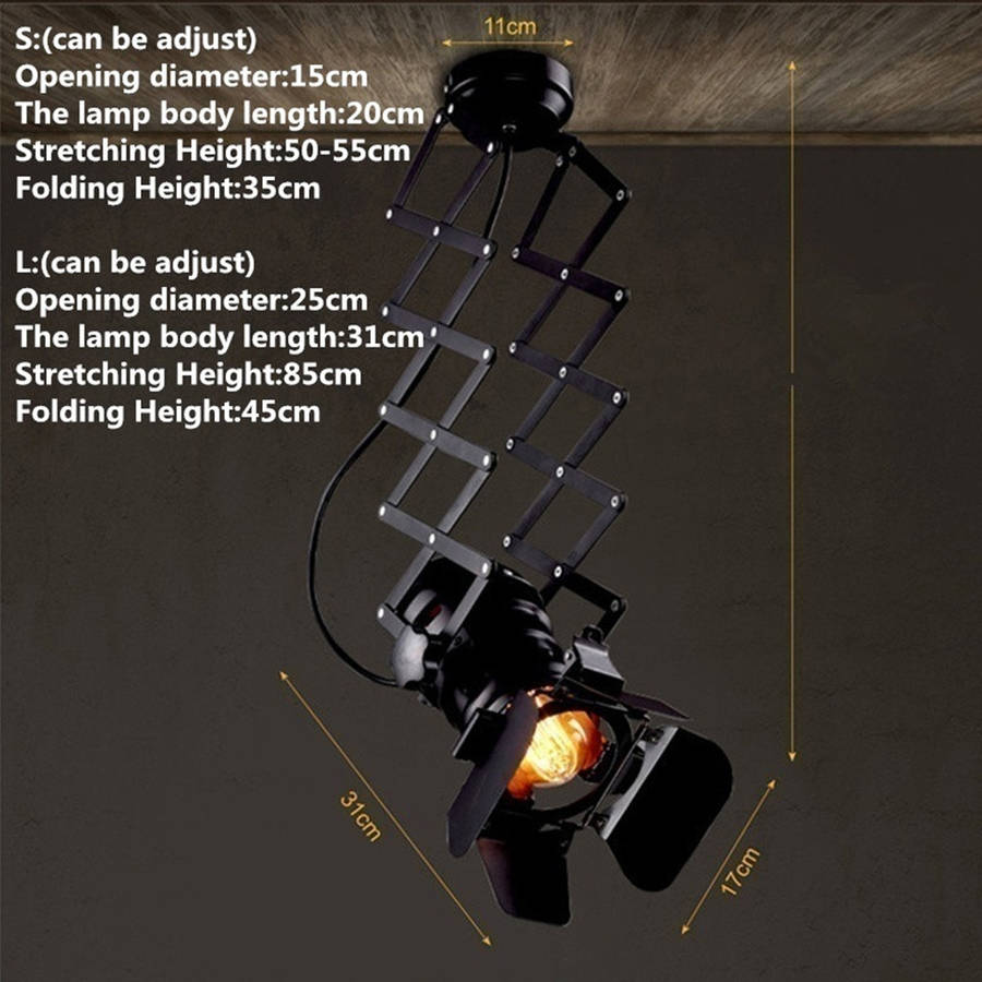 Retro Track Light Industrial LED Ceiling Light E27 Bulb Indoor LED Lamp Coffee Shop Clothing Store Bar Art Exhibition Studio