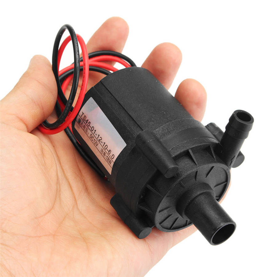 DC 12V 18W Water Pump Quiet Mini Cold Water Circulation Fluid Transfer Water Pump 12L/min