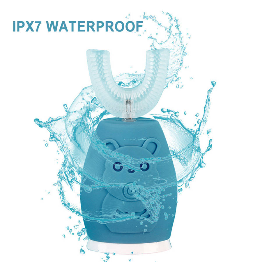Silicone U-shaped Electric Toothbrush Portable Rechargeable Waterproof Toothbrush
