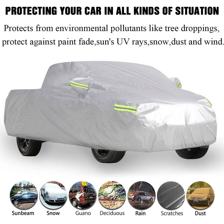 Pickup Full Car Cover Waterproof UV Sun Rain Snow Heat Dust Resistant Protection