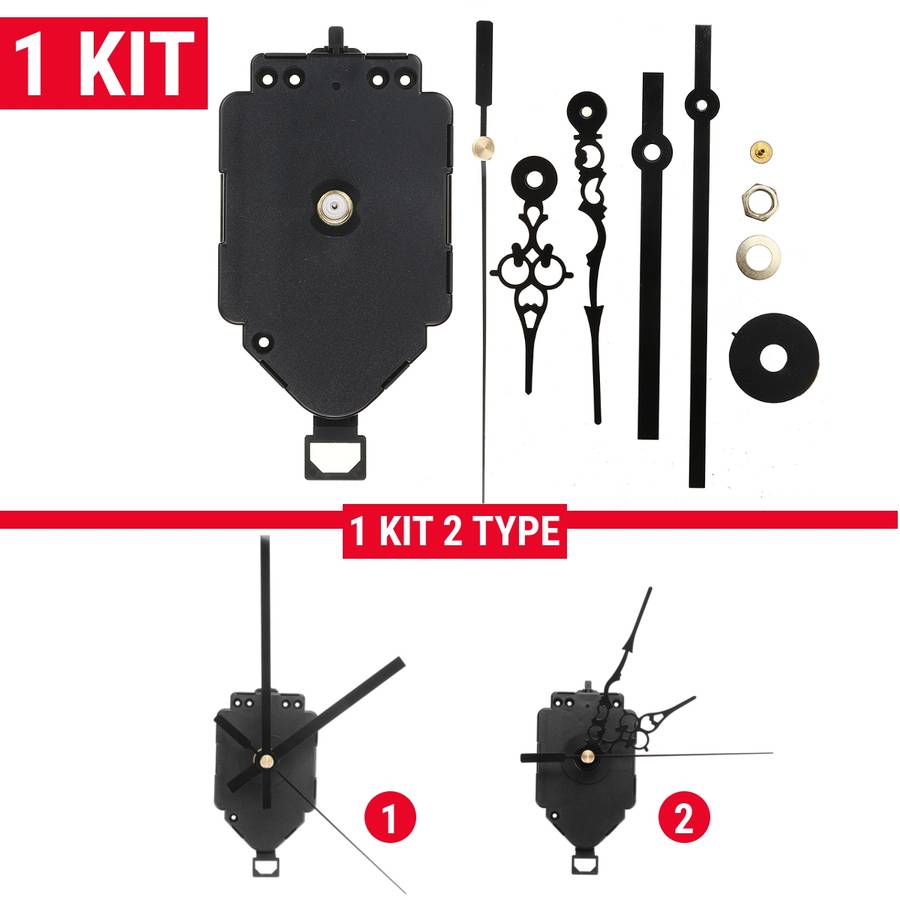 Swing Pendulum Quartz Clock Movement Mechanism Kit Motor Hanger Decor DIY Home