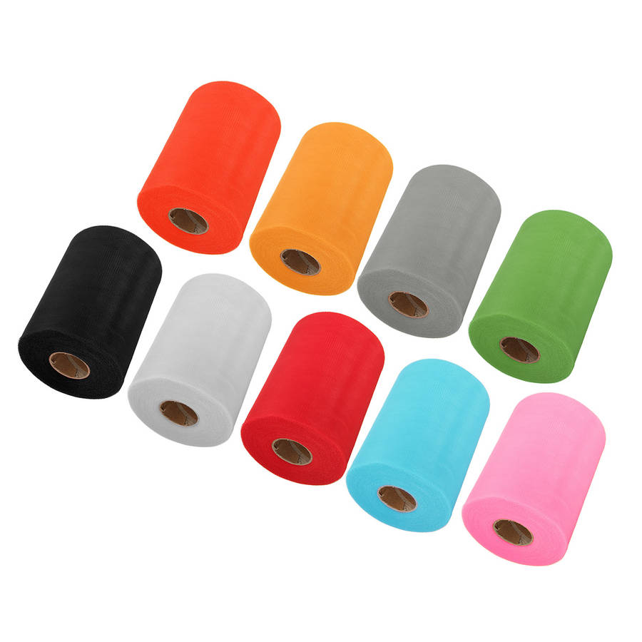 CAMTOA 100 Yard Tulle Roll Sequin Tulle Tutu Trim Craft Wedding DIY Decoration