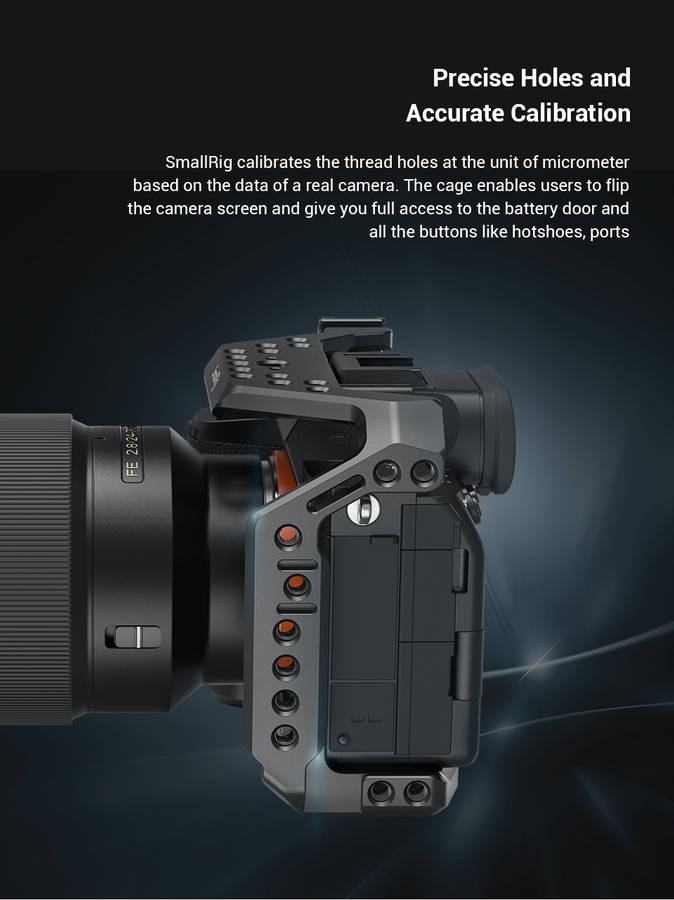 SmallRig 2999 A7S3 DSLR Cage A7SIII Form-fitting Cage for Sony Alpha 7S III Camera Cage A7S3 Cage Rig