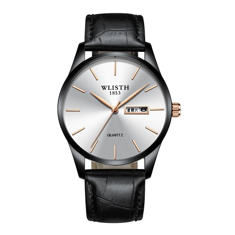 fashion casual men watch date week display business 3atm waterproof quartz watch