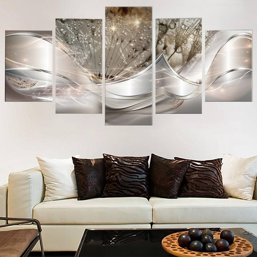 5pcs Painting Canvas Wall Art Painting Home Decor Abstract Wall Art Picture for Living Room Home no