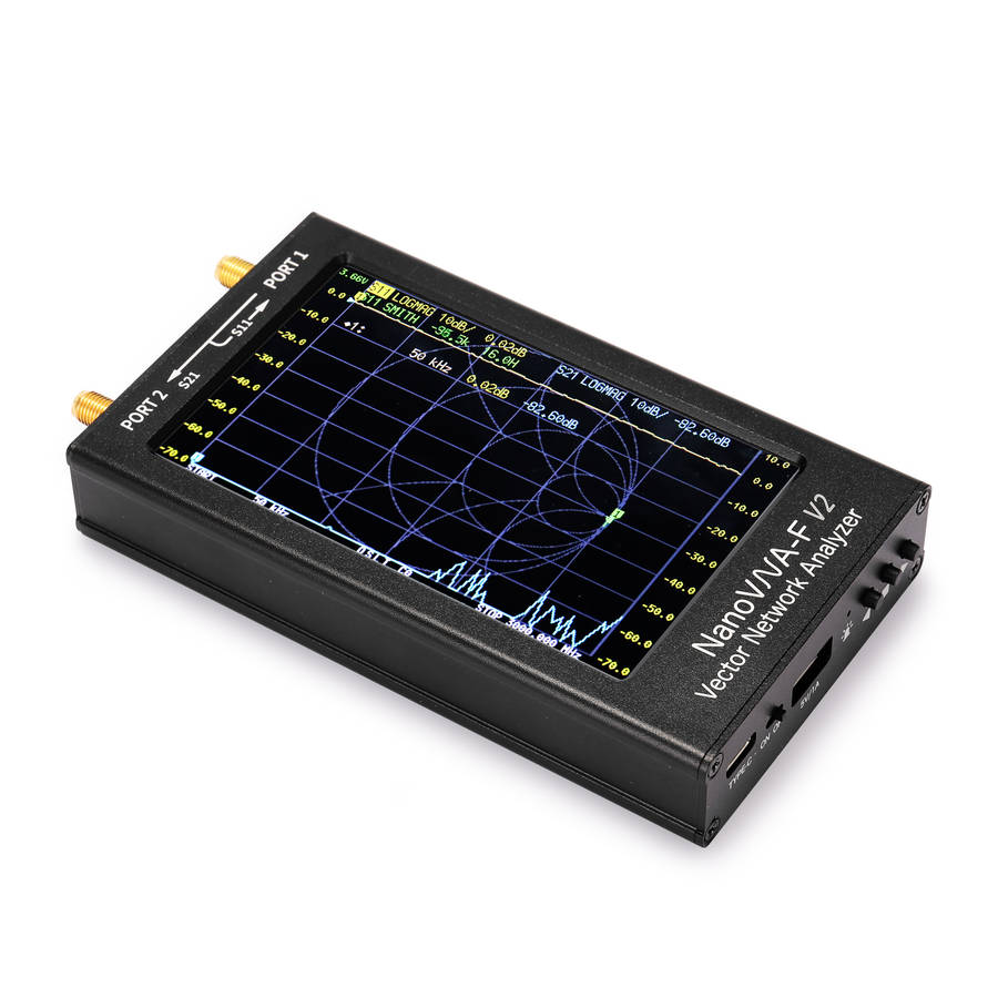 NanoVNA-F V2 50kHz-3GHz IPS 4.3Inch LCD Display Vector Network Analyzer S-A-A-2 Antenna Analyzer Short Wave HF VHF UHF