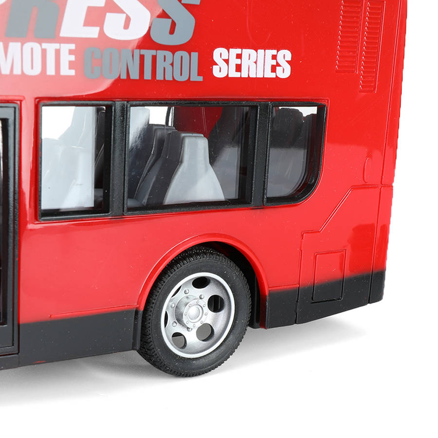 Wireless Remote Control RC Car Two Layers Electric City Bus Express with LED Light Model