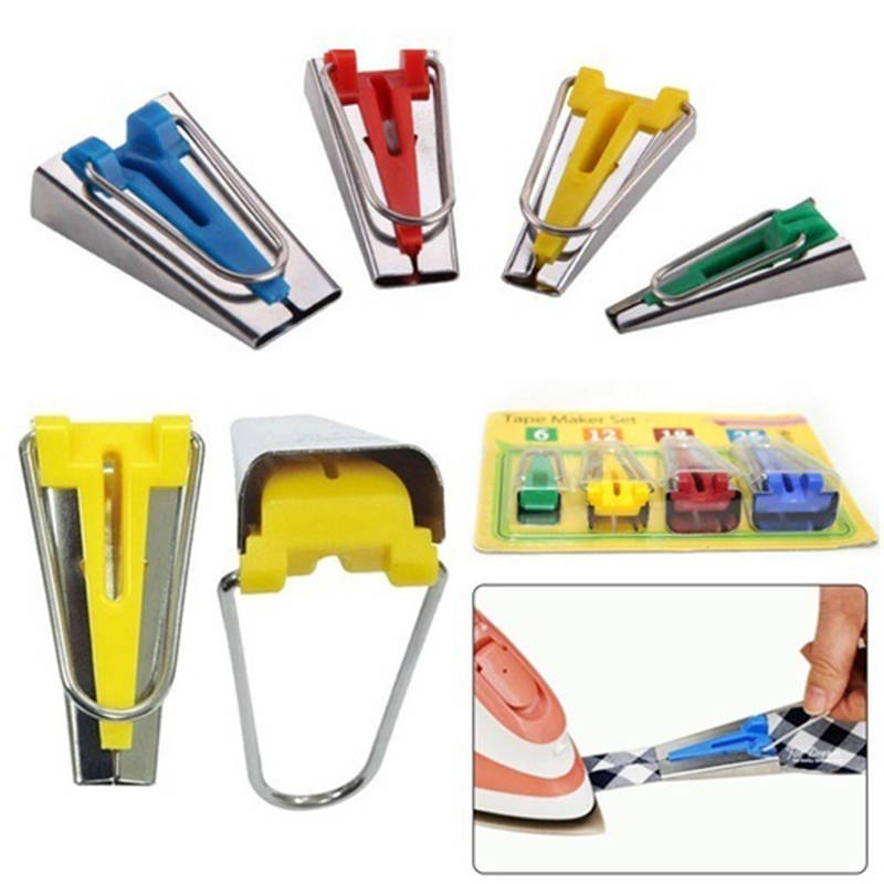 Tape Maker Bias Binder Foot Awl Ball Pin Set Binding Quilting Sewing Replacement
