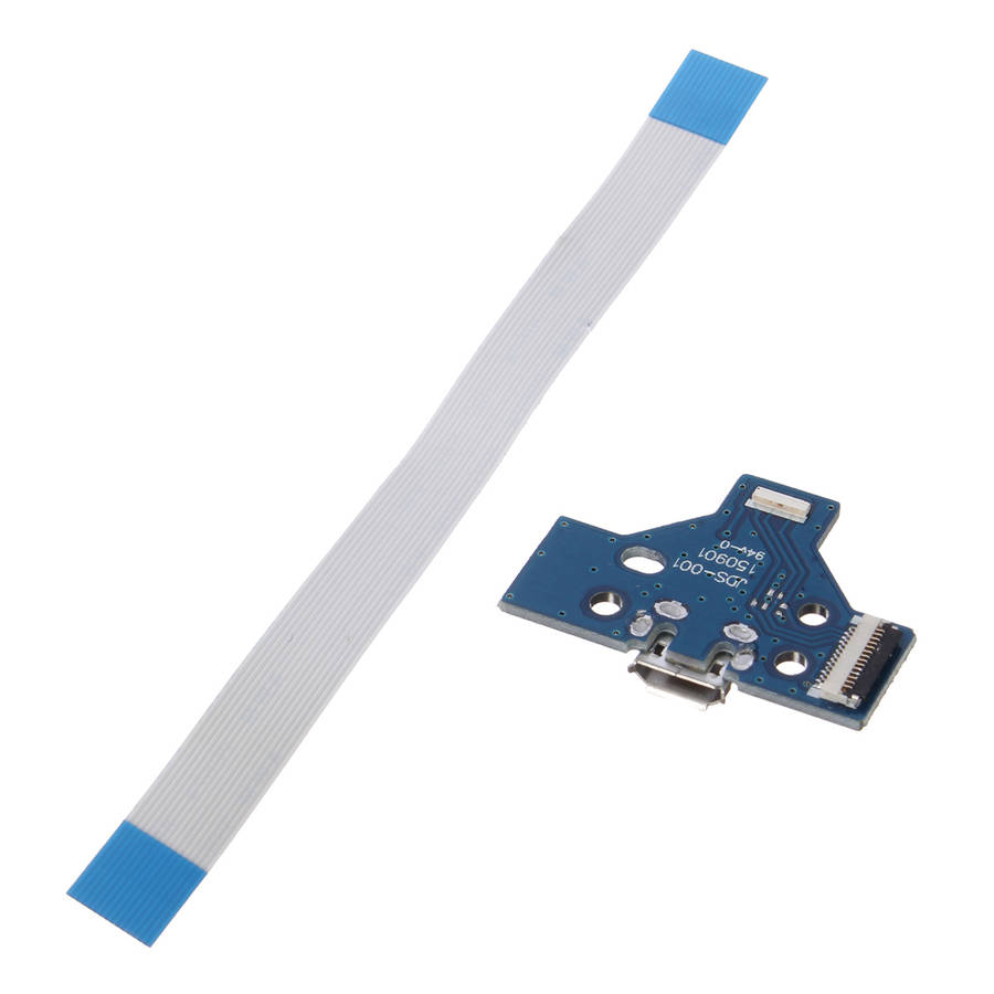 Replacement Parts with 14 Pin Cable USB Charging Port Socket Board JDS-001 for Dualshock 4 for SONY