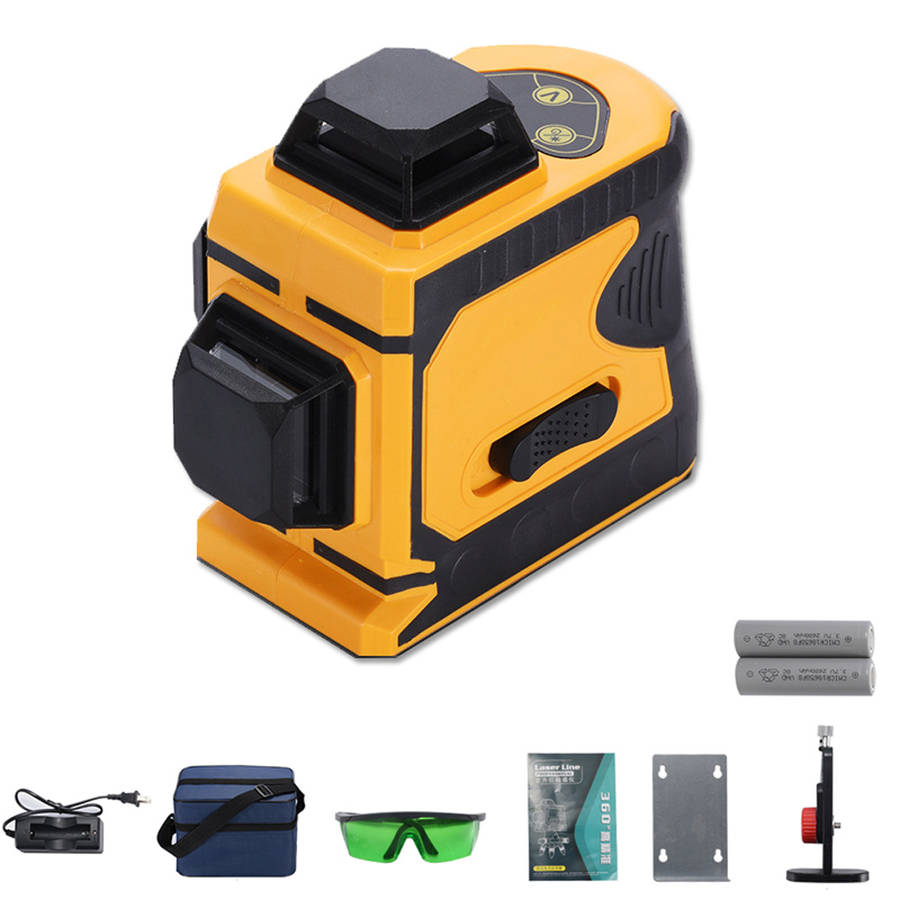 Laser Level 12 Lines Green Self Leveling 360 Rotary Cross