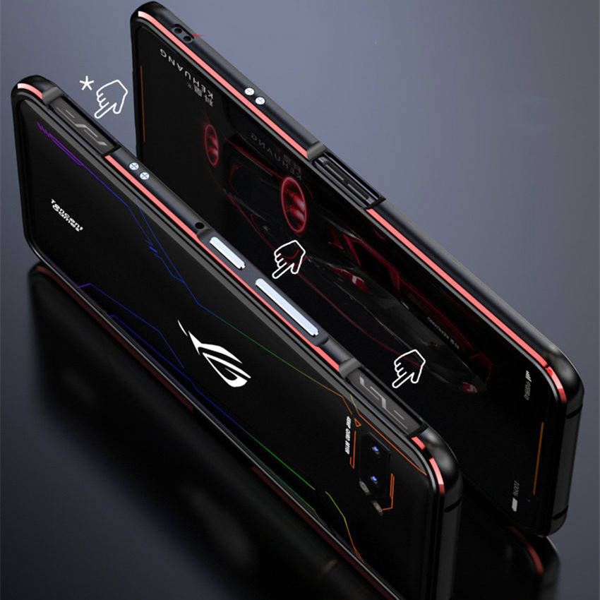 Bakeey Luxury Bumper Shockproof Aluminum Metal Frame Protective Case for ASUS ROG Phone 2