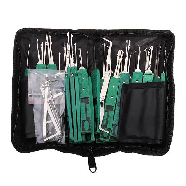 32 Pieces Lock Pick Tools Set Lock Opener Locksmith Picking 32 Pieces Lock Pick Tools Set Lock Opener Locksmith Picking