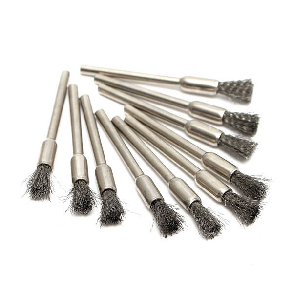 20pcs 3.175mm Shank Wire Steel Wheel Brushes Wheel Set Dremel Accessories