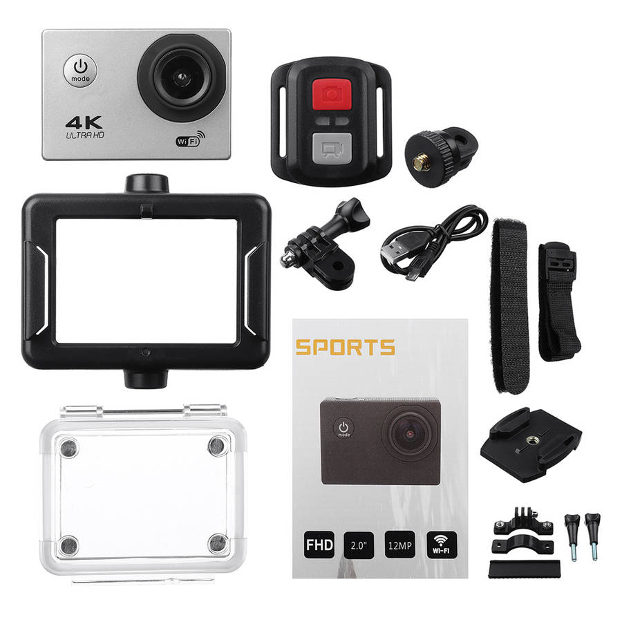 H9R Action Camera 4K @30Fps Ultra Hd 16Mp Wifi Camcorder Wireless Cam Ipx8 Waterproof Underwater Rem