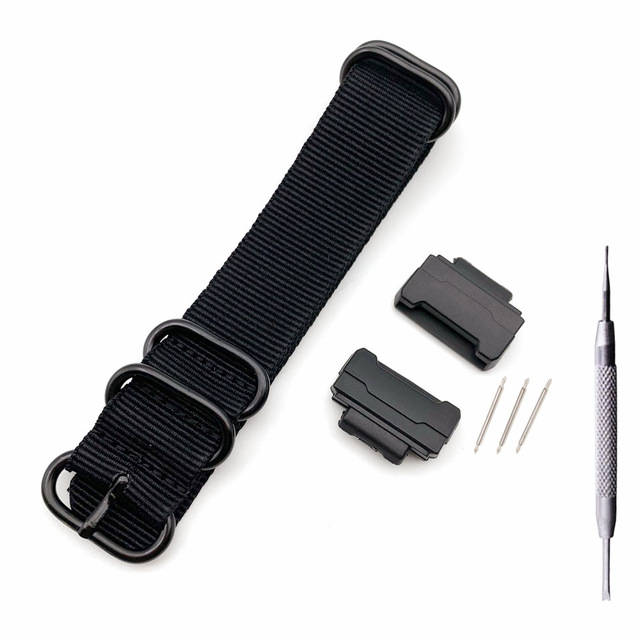 Bakeey 16mm Interface Terminals Nylon Straps Replacement Watch Band For Casio G-shock DW-5600 6900 GA-110 GW-M5610 DW-9052/GLS-8900 Series