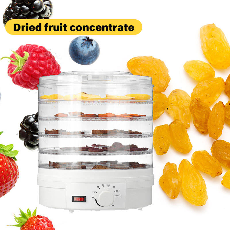 250W Food Dehydrator 5 Tray Shelf Dryer Machine Fruit Preserver Beef Jerky DIY Dried Fruit