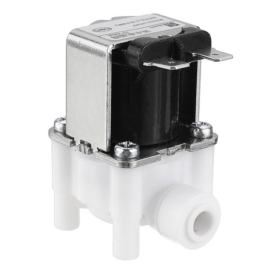 24V 1/4 Inch RO Water Purifier Inlet Water Solenoid Valve 2 Electromagnetic Valve for RO Reverse Osm