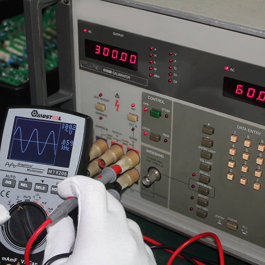 MUSTOOL MT8206 2 in 1 Intelligent Digital Oscilloscope Multimeter AC/DC Current Voltage Resistance