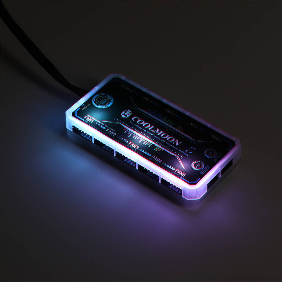 COOLMOON AURA SYNC Cooling Fan Remote Control RGB  Remote Controller Music Color Switching Brightnes