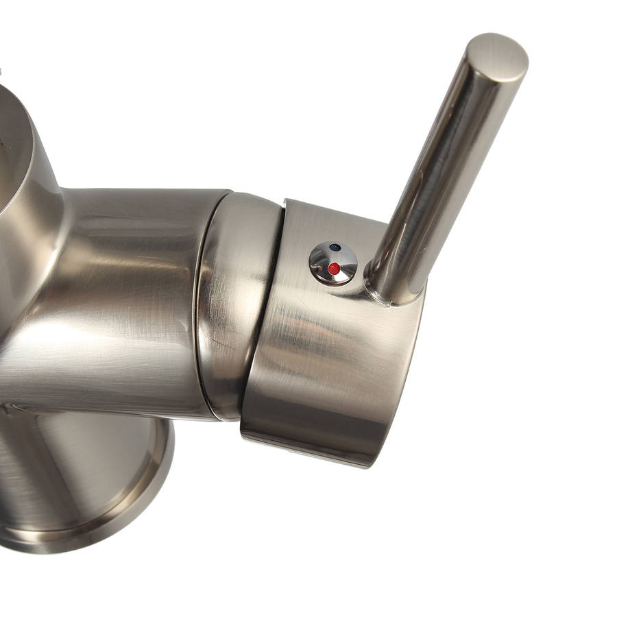 kitchen faucet swivel spout single handle sink pull down spray mixer tap