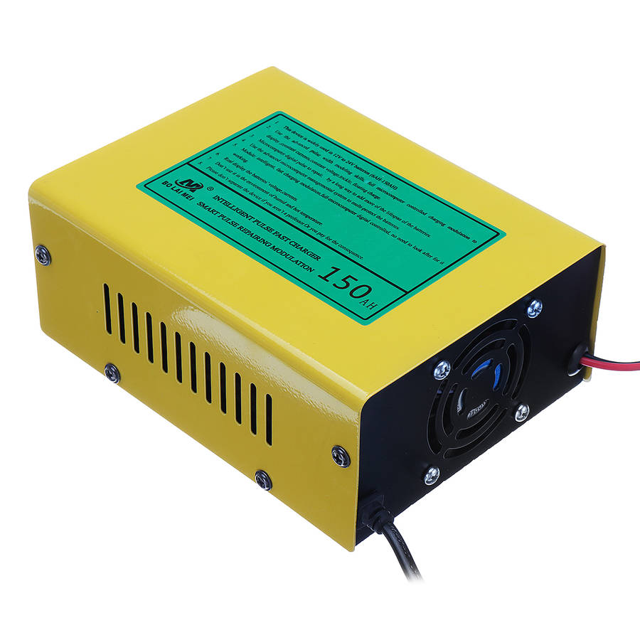 New 12V/24V Lead Acid & Lithium Battery Charger for Auto Car Pulse Repair Fast Charge