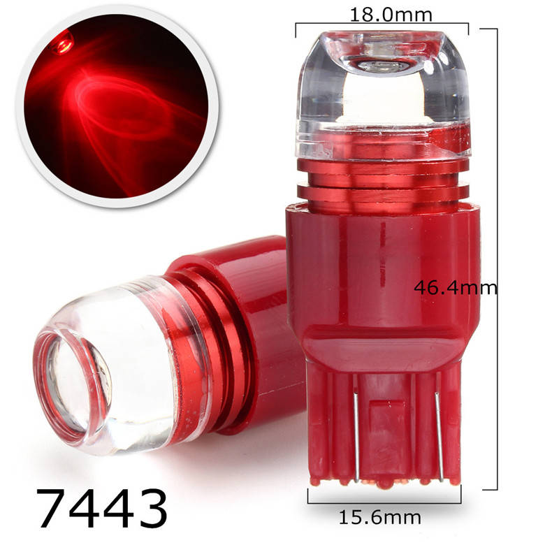 1156 1157 7443 3LED Car Red Turn Lights Bulb Tail Brake Strobe Lamp Bulb