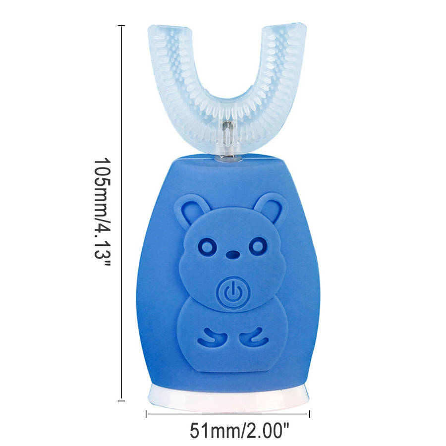 Silicone U-shaped Electric Toothbrush Portable Rechargeable Waterproof Toothbrush