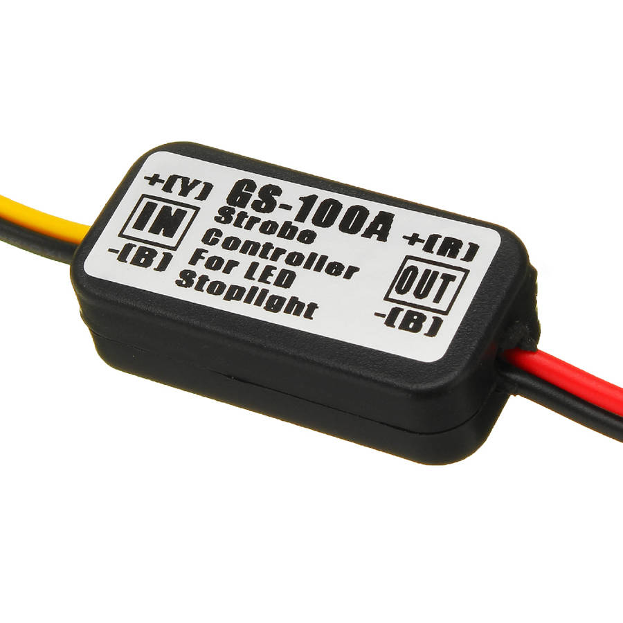 12V Waterproof Flash Strobe Controller Flasher Module For Car Led Brake Stop Lights Lamp