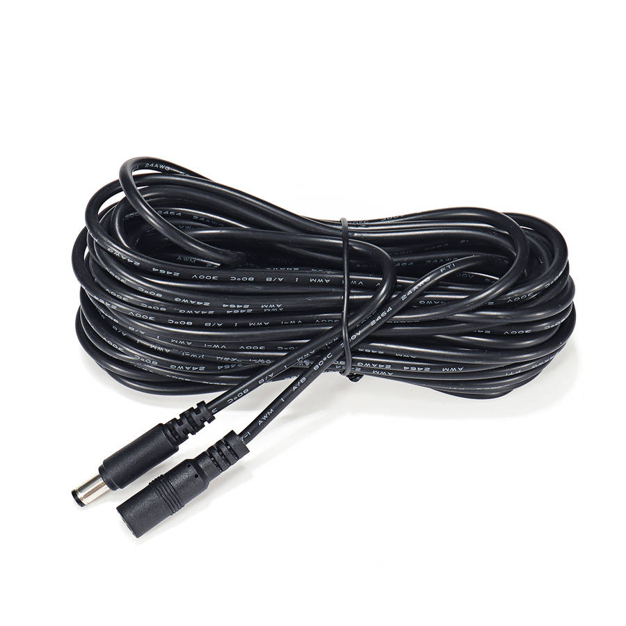 5Pcs 10M Dc 12V Power Extension Cable Cord 5.5X2.1Mm Plug Wire For Cctv Camera