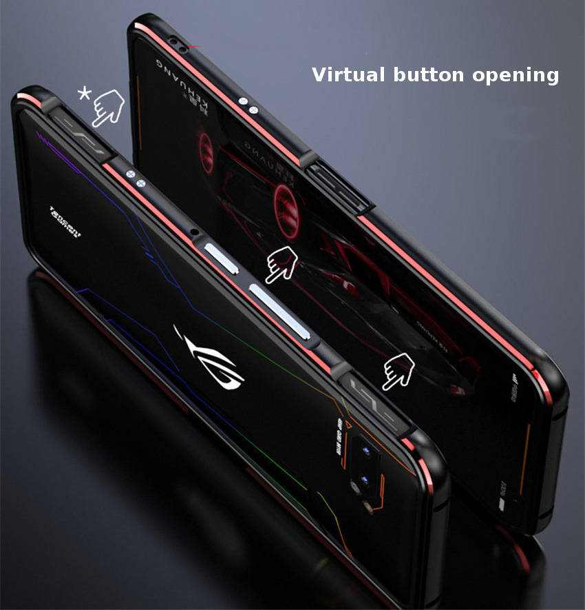 Bakeey Luxury Bumper Shockproof Aluminum Metal Frame Protective Case for ASUS ROG Phone 2