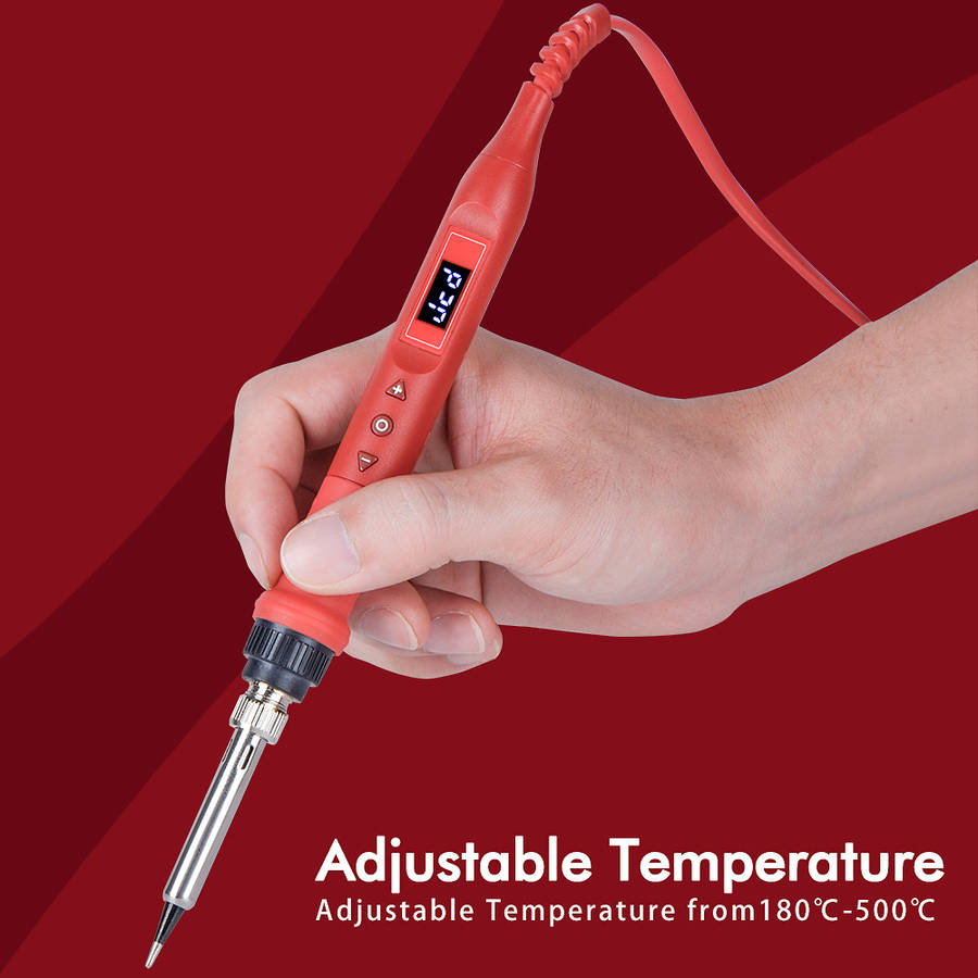 JCD 908U Electric Soldering Iron Tool Kits 100W 220V/110V LCD Lighting Soldeing Station Adjustable T