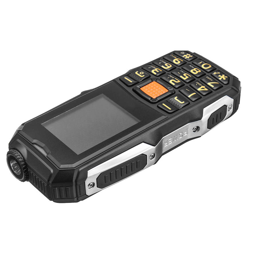 HAIYU 2.0 Inch 4800mah GSM Carriers Dual Sim Cell Phone Long Stand-by Rugged Phone...-(Color Black)