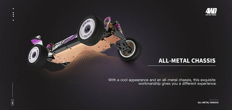 Wltoys 124019 RTR 1/12 2.4G 4WD 60km/h Metal Chassis RC Car Off-Road Vehicles 2200mAh Models Kids Toys