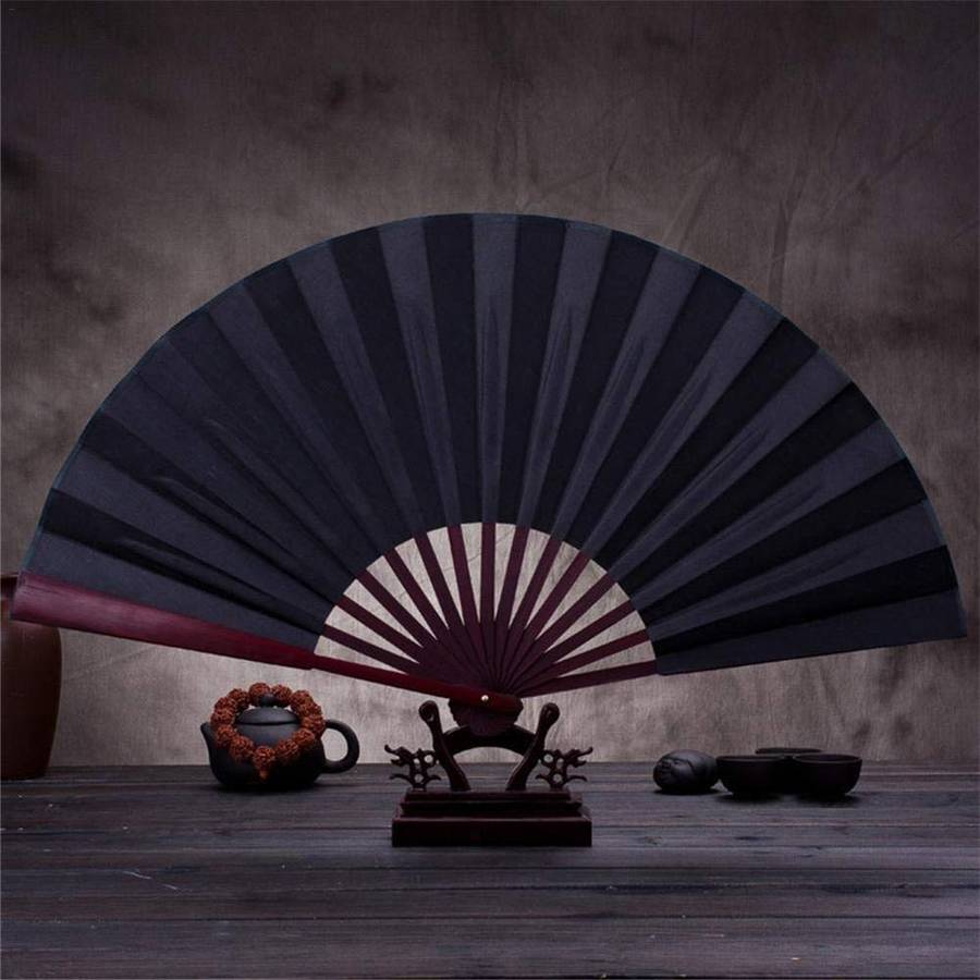 8/10" Silk White Chinese Folding Fan Hand Wave Fan Wooden Bamboo DIY Craft Fan For Wedding Party Poc